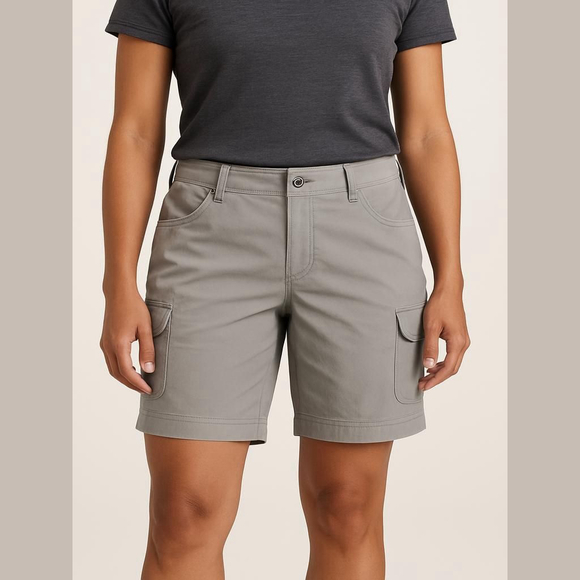 Kuhl Pants - Women's Kuhl Gray Cargo Shorts Size 10